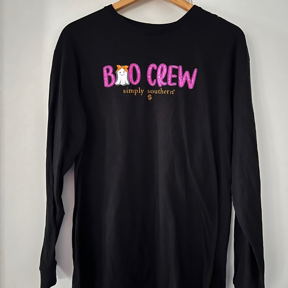 Simply Southern Boo Crew Halloween Long-Sleeve Tee Shirt